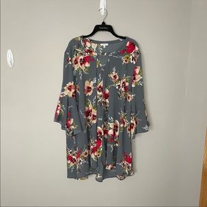 Oversized Floral Tunic